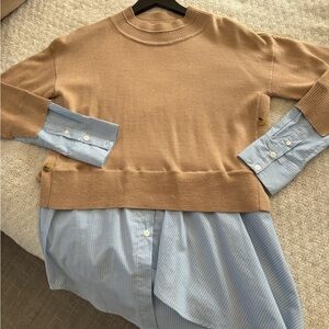 Veronica Beard Beige Knit Sweater